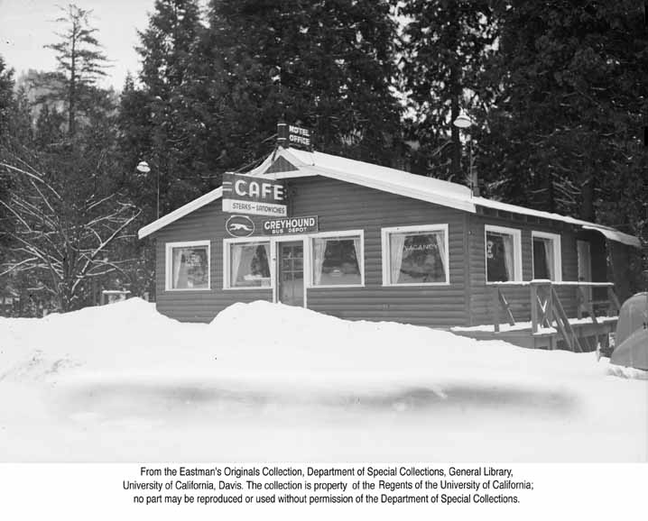 Hazel Creek Lodge, Hazel Creek, Calif., 1949.