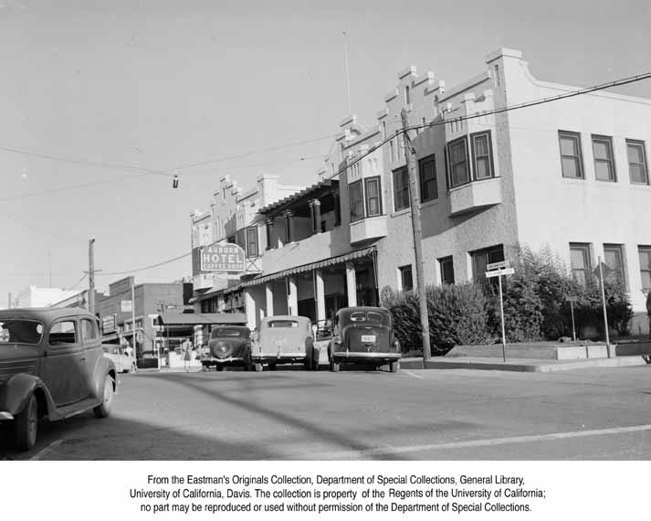 The Auburn Hotel, Auburn, Calif., 1949.