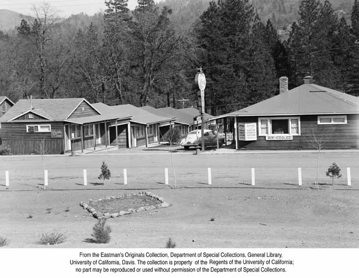 The Bambi Motel, Lakehead, Calif., 1953.