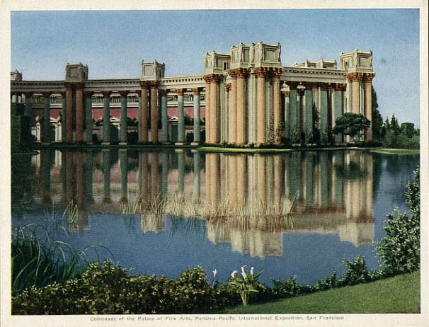 Colonnade of the Palace of Fine Arts, 1915.