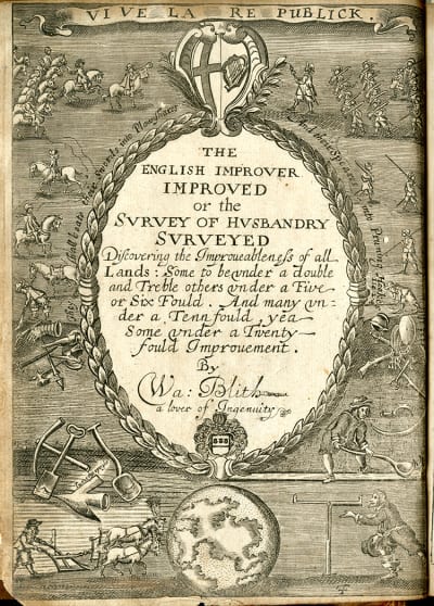 the title page of Walter Blith’s "The English Improver Improved"