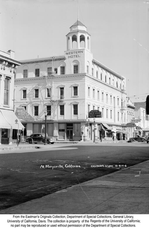 Western Hotel, Marysville, California, 1945