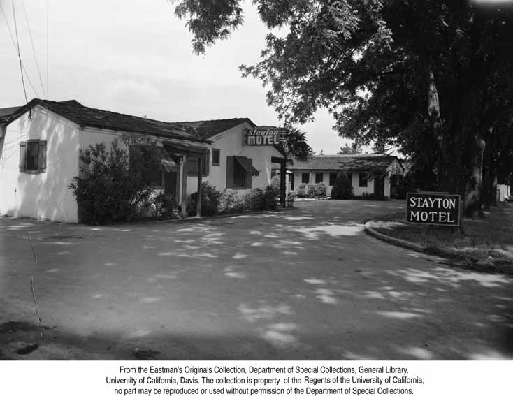 Stayton Motel at Chico, Calif., 1947. 