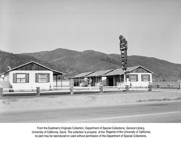 Casa del Ukiah Motel, Ukiah, Calif., 1949.