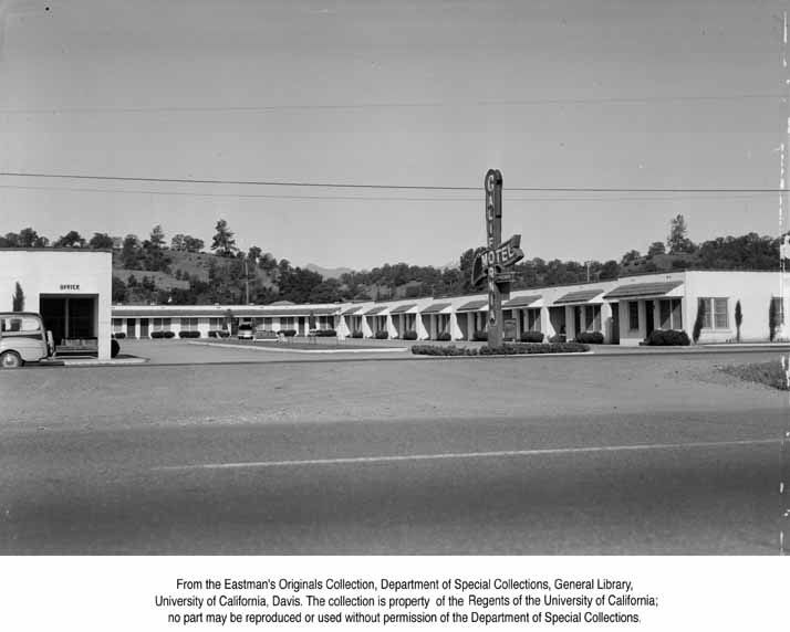The California Motel, Redding, Calif., 1950. 