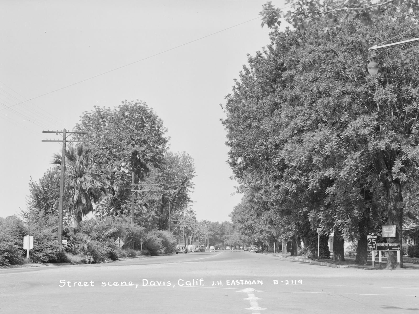 First Street, looking west, 1944