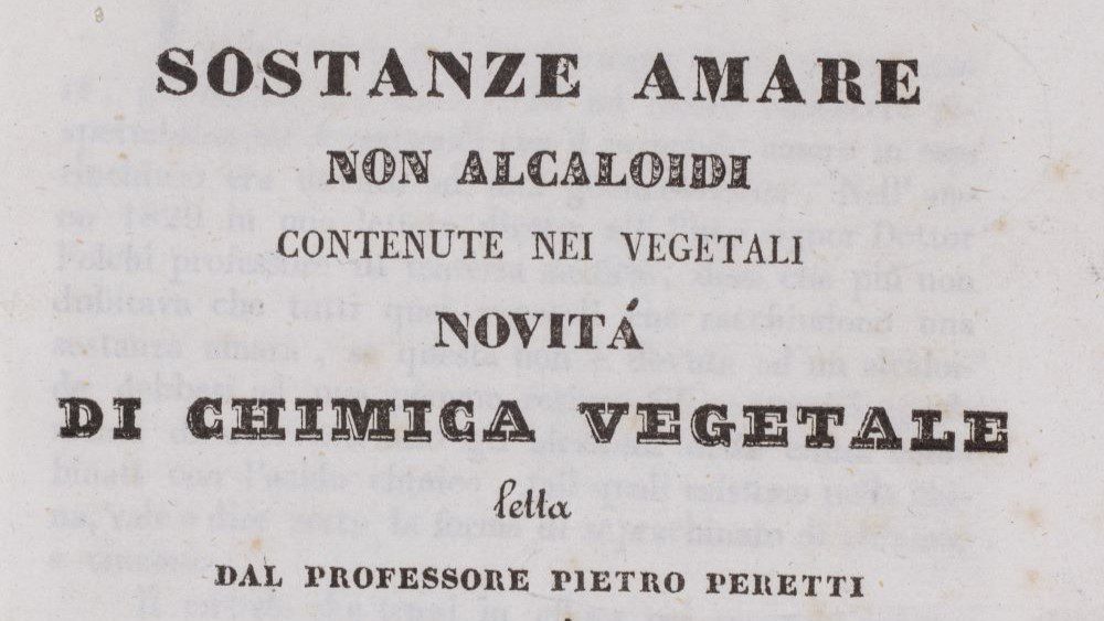 Photo of title page of Sostanze Amare