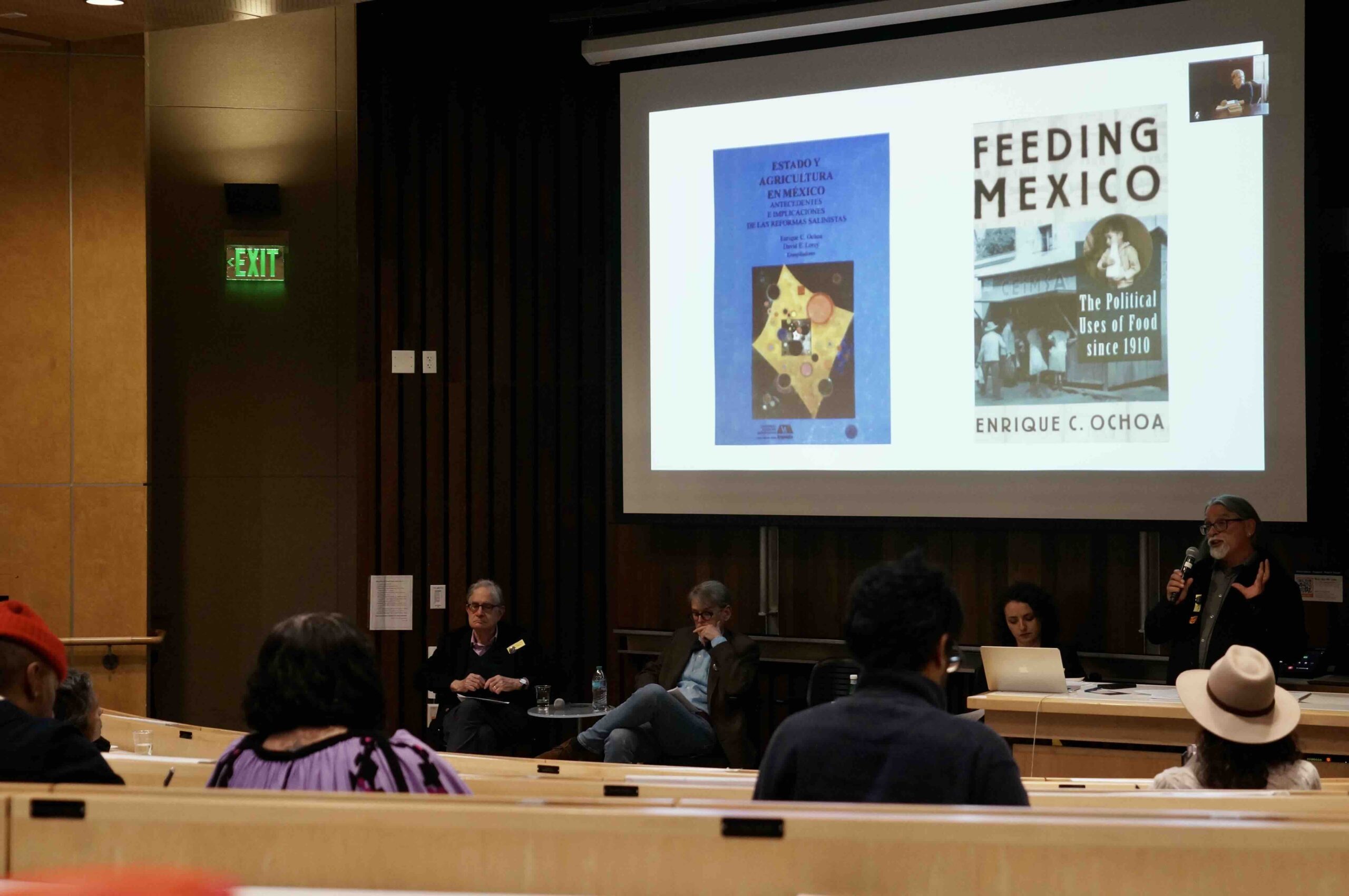 Professor Enrique Ochoa gives a talk in the Sensory Theater