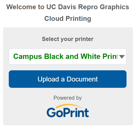 Screenshot shows a blue "Upload a Document" button